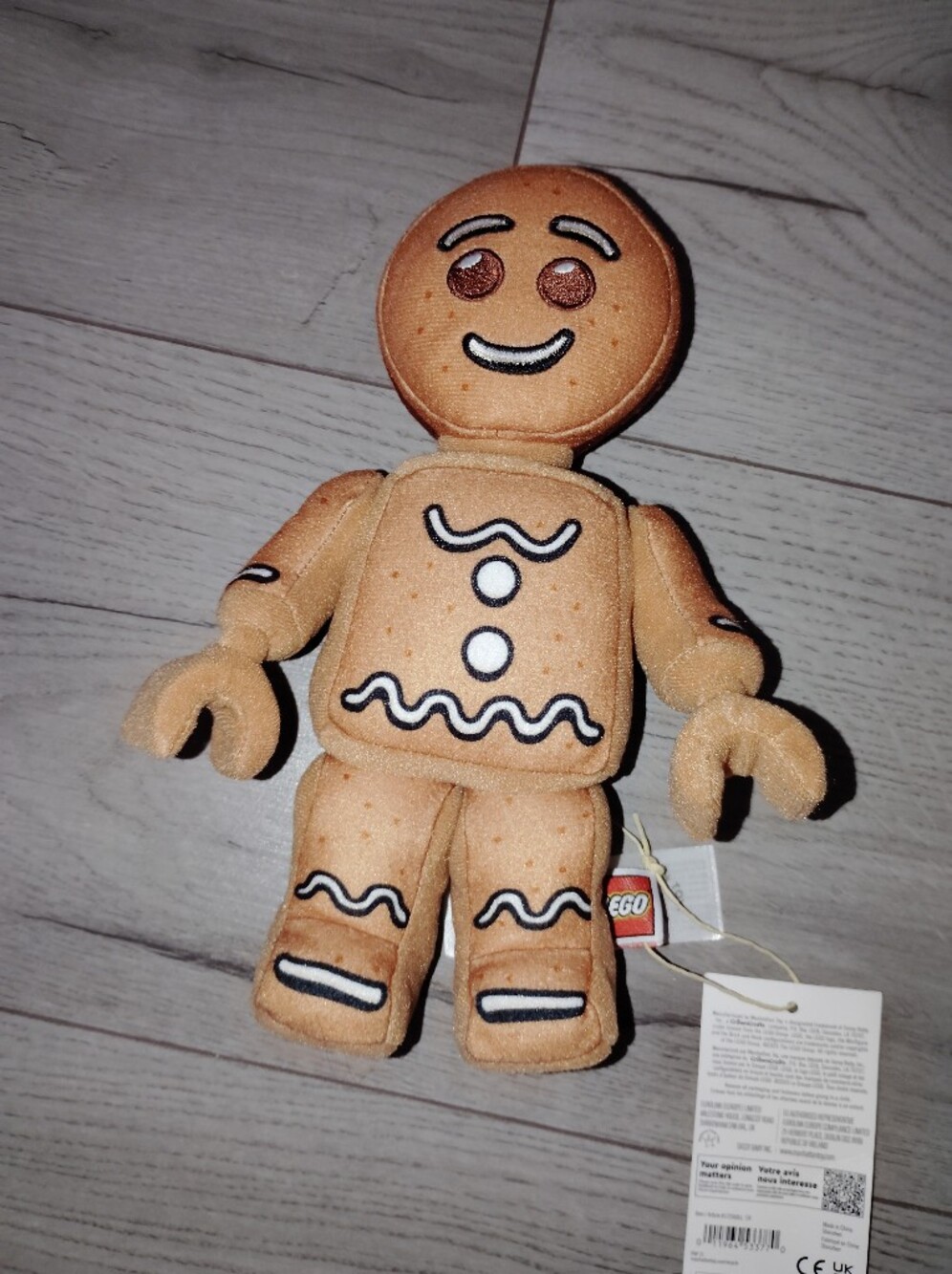 Lego Gingerbread Cookie Man Minifigure Plush 🆕 Manhatten Toy Company